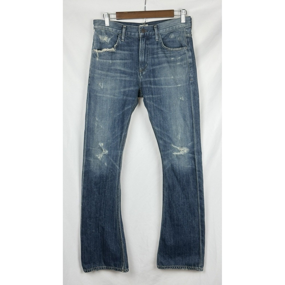 Citizens of Humanity Womens Size 26 Distressed Flare Bootcut Jeans Y2K USA